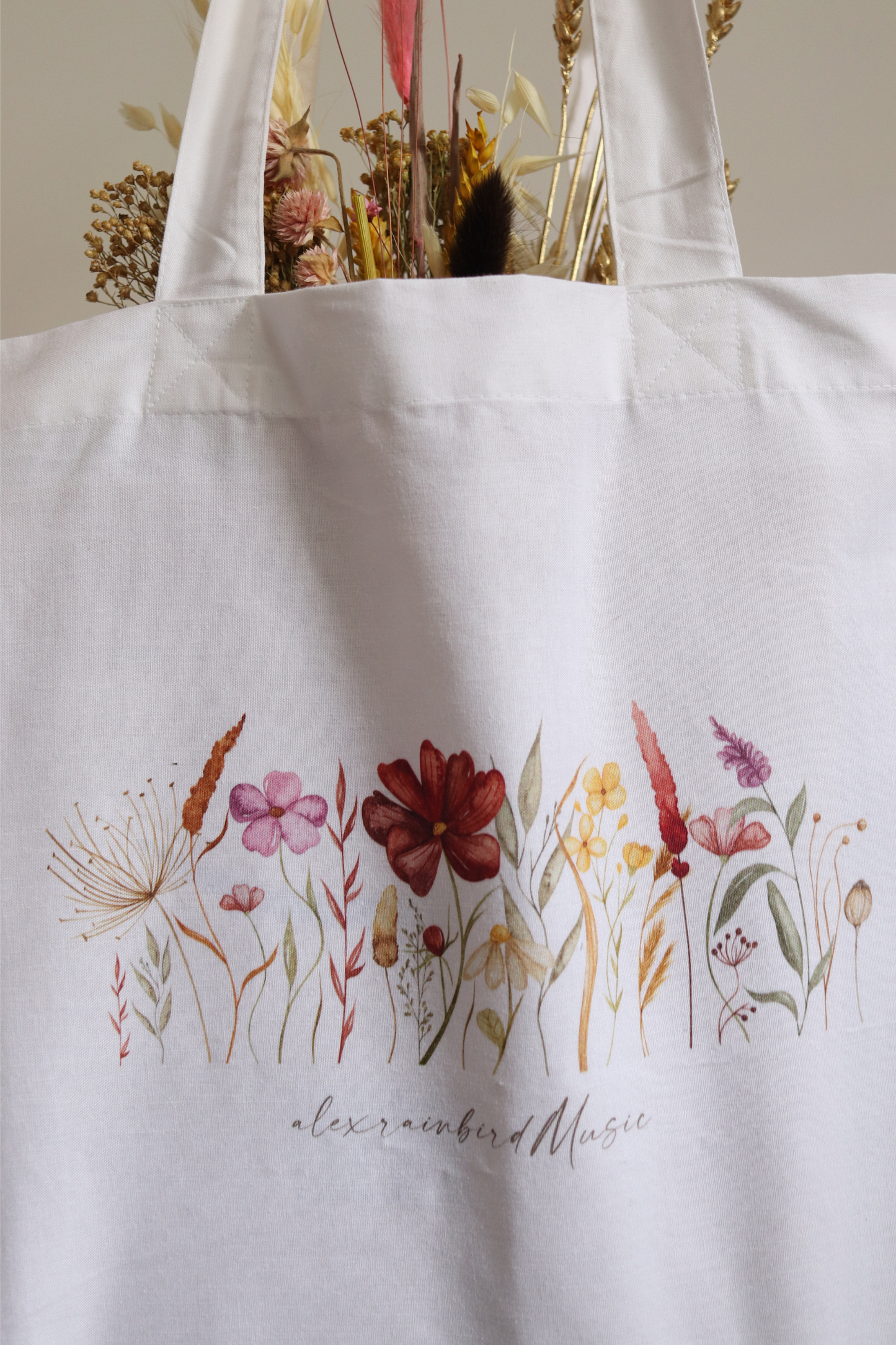 Spring Wildflower Organic Tote Bag