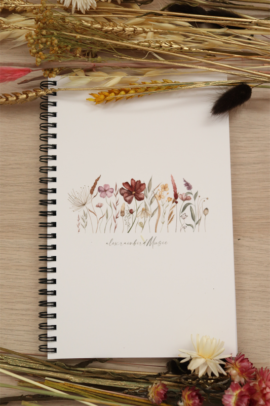 Spring Wildflower Spiral notebook